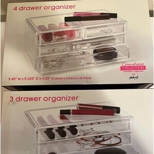 Cosmetic organizers set